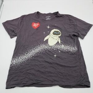 Disney Pixar Wall E Eve We Love Graphic T Shirt Gray 2X Organic Cotton